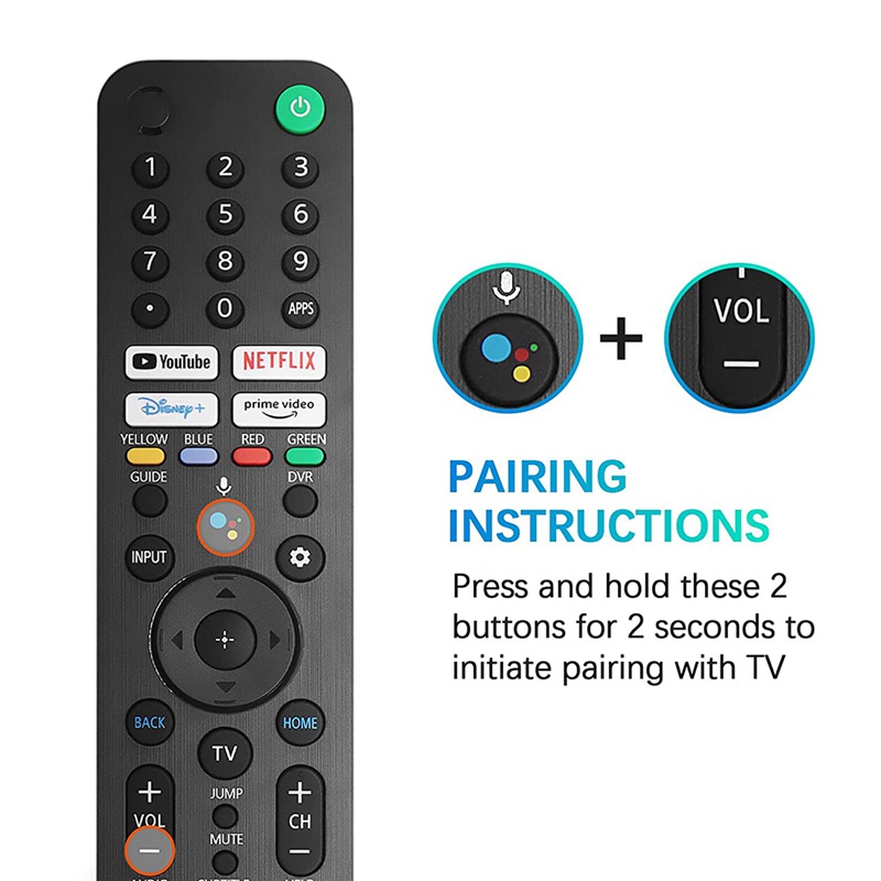 Điều Khiển Từ Xa Bằng Giọng Nói RMF-TX520U Cho TV Sony Models KD-43X80J KD-43X85J KD-50X80J XR-50X90J XR-50X94J XR-55A80J