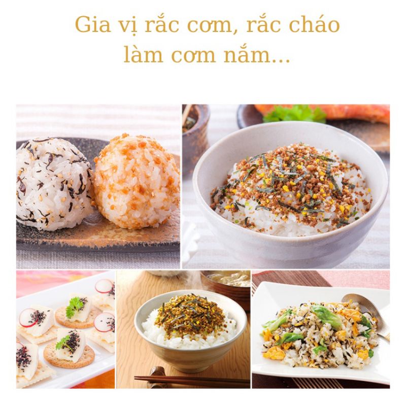 Gia vị rắc cơm Tanaka Furikake cho bé ăn dặm túi 30 gói x 75g