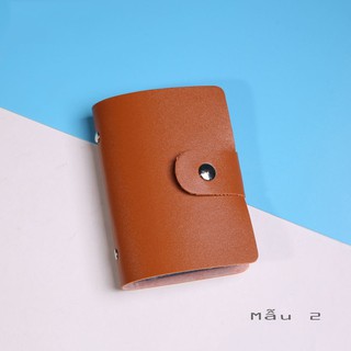 Ví đựng thẻ da PU nhiều màu