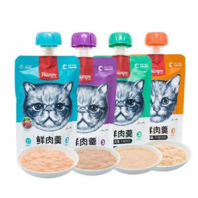 Súp thưởng cho mèo Wanpy có nắp 90gram