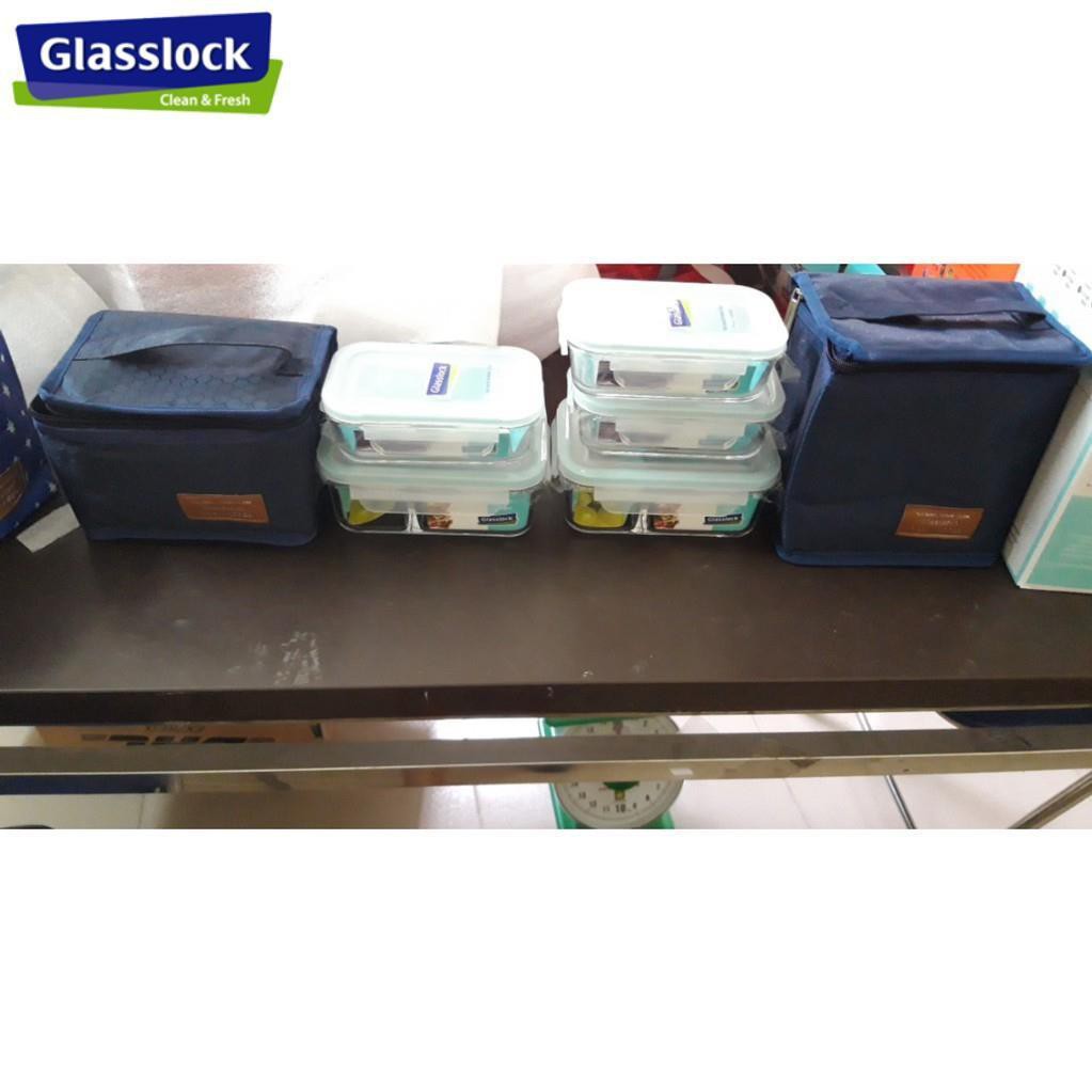 Túi đựng hộp cơm giữ nhiệt Glasslock màu tím cm