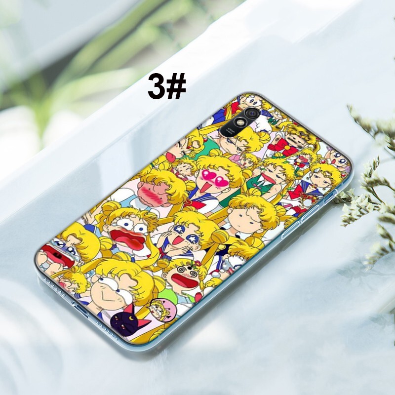 SAILOR MOON Ốp Lưng Silicone Mềm Trong Suốt Hình Thủy Thủ Mặt Trăng Cho Xiaomi Redmi Note 9 / 8 / 7 / 6 / 5 Pro / Note9 / Note8 / Note7 / Note6 / Note5