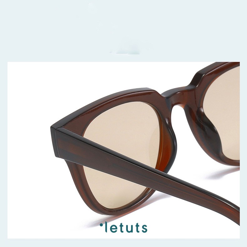 Gọng râm UV400 Nam nữ, dáng oversized vuông bo tròn, 3 màu thời trang