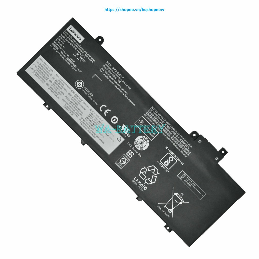 Pin Laptop Lenovo T480S 01AV478 01AV479 L17L3P71 L17M3P71