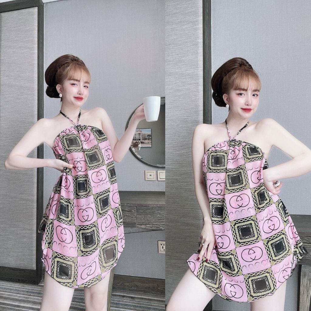 Váy ngủ sexy MIKY, Đầm ngủ sexy Chất Siêu Mát Dáng Siêu Xinh &lt;65kg
