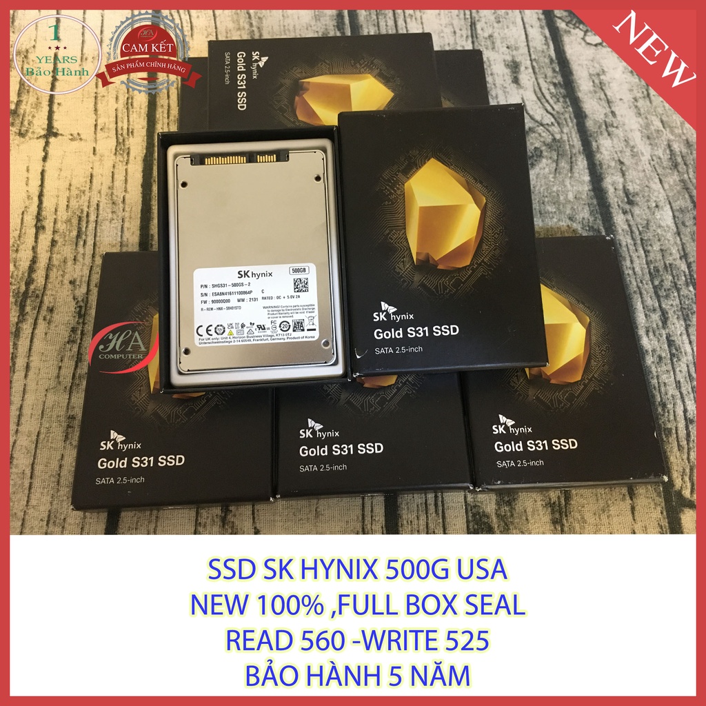 Ổ Cứng SSD 500G SK Hynix Gold S31 Sata 2.5 | BigBuy360 - bigbuy360.vn