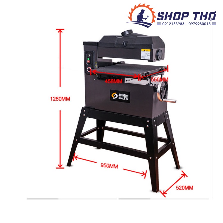 Máy chà nhám thùng NOTOTEC 18inch