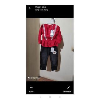 Combo quần jeasn bé gái 17kg00