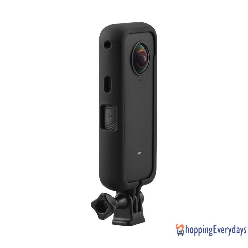 【sv】 Protective Frame with 1/4 Tripod Adapter for Insta360 ONE X2 Action Camera