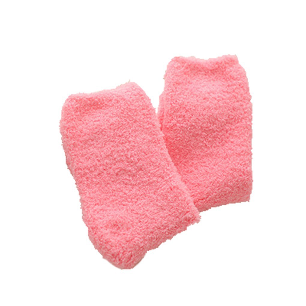 Women Coral Fleece Socks Warm Thick Ankle Socks Long Midi Low Lined Slipper_FF86 | BigBuy360 - bigbuy360.vn