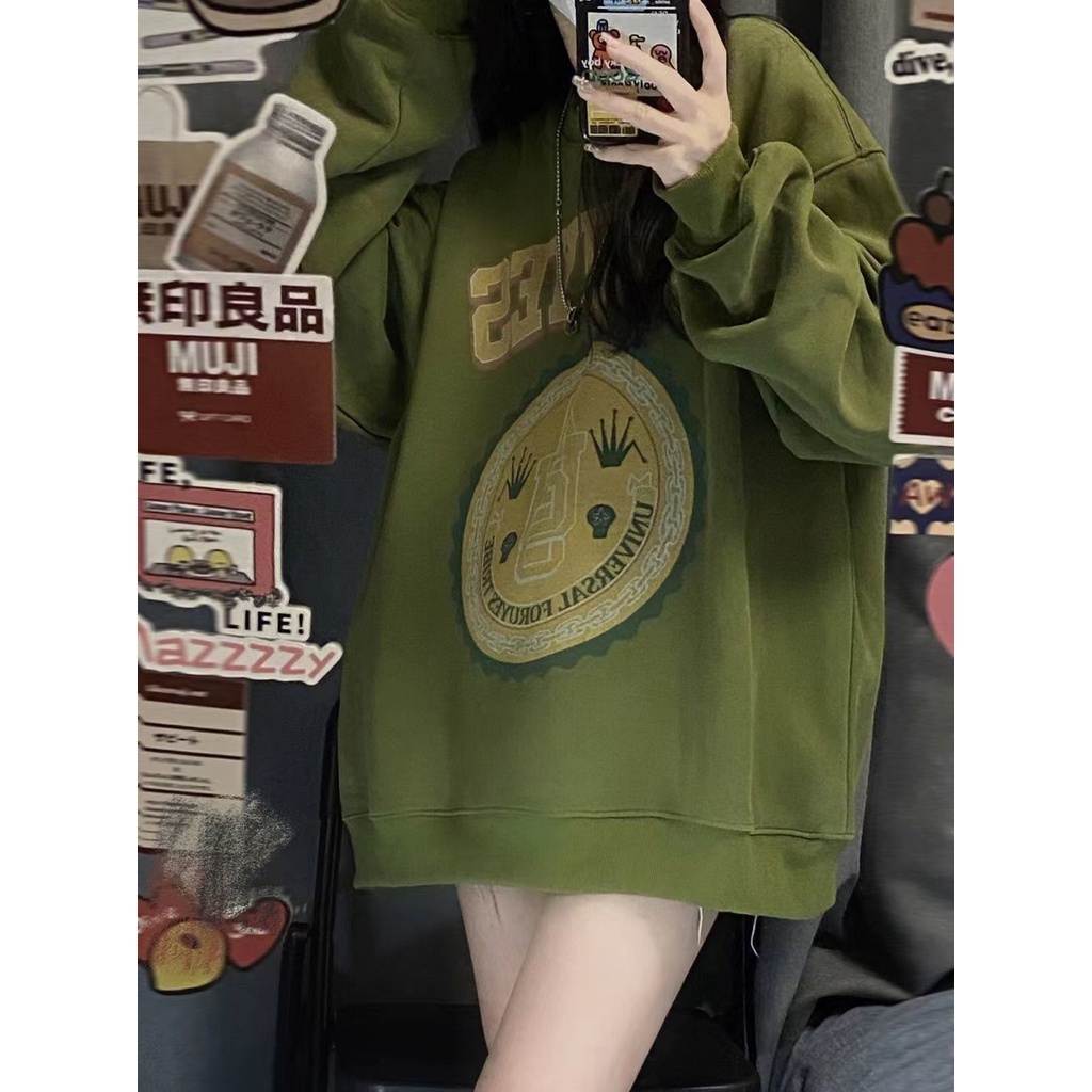 Áo Hoodie Thời Trang Xuân Thu Phong Cách Mới Cho Nữ