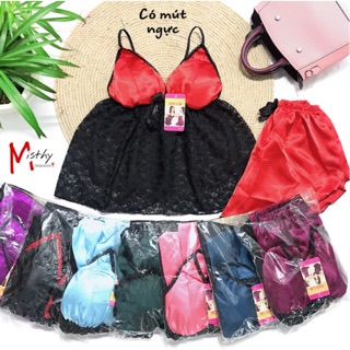 Bán lẻ = sỉ set phi phối ren lưới có mút ngực