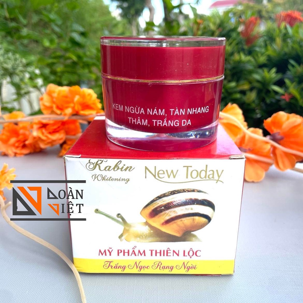Kem FACE Ốc sên New Today Thiên Lộc - Thâm Nám Tàn nhang, Trắng da, Tái Tạo da , Ngừa lão hoá, chống nắng - Size lớn 50g