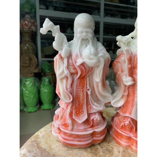 Bộ Tượng Tam Đa  Đá Đúc - cao 20cm