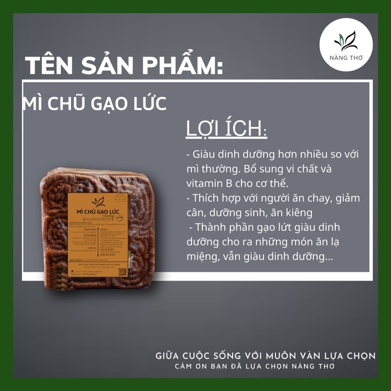 ✅ ĐẶC SẢN MÌ CHŨ GẠO LỨC BẮC GIANG - 1000gr