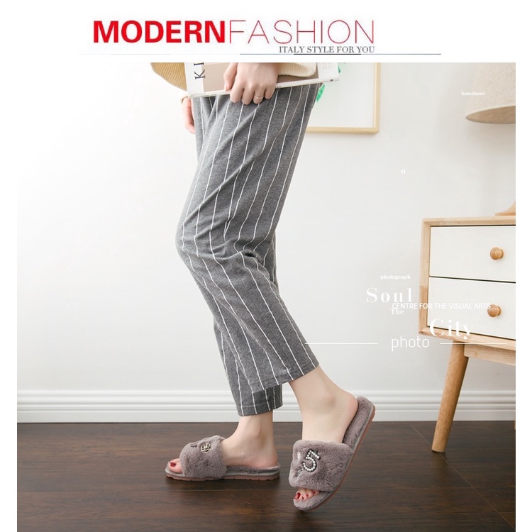 Dép lông mang trong nhà cho nữ