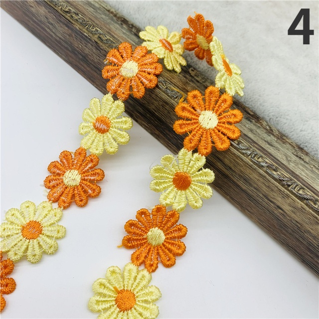 Cuộn Dây Ren Hoa Cúc 25mm Dài 1 Yard Dùng Làm Đồ Thủ Công