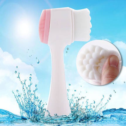 [Hàng mới về] Bàn Chải Silicon Mềm Rửa Mặt Massage Loại Bỏ Mụn Đầu Đen An Toàn Tiện Dụng