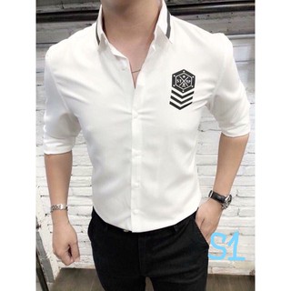 [ÁO SƠ MI NAM] S1 Màu trắng (Logo trước ngực)