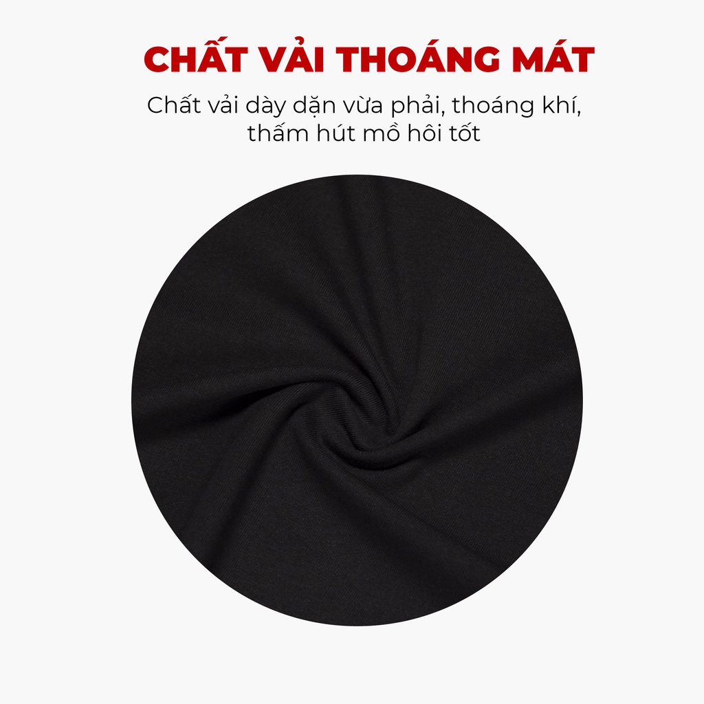 Áo thun nam body không cổ cộc tay HIDDLE Medal H03-T4