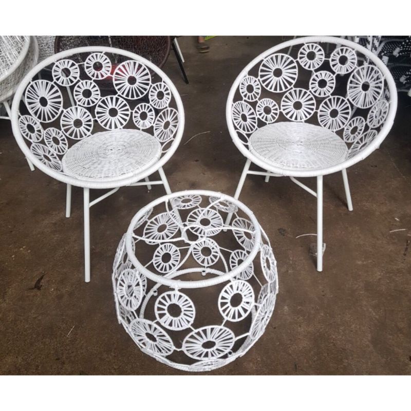 Bàn ghế bàn Công mây nhựa