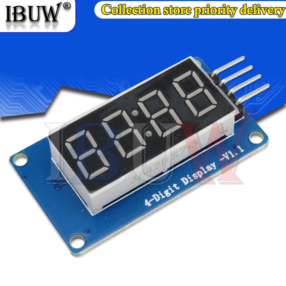 1 Mô Đun Màn Hình LED TM1637 Cho Arduino 7 Segment 4 Bits 0.36 Inch