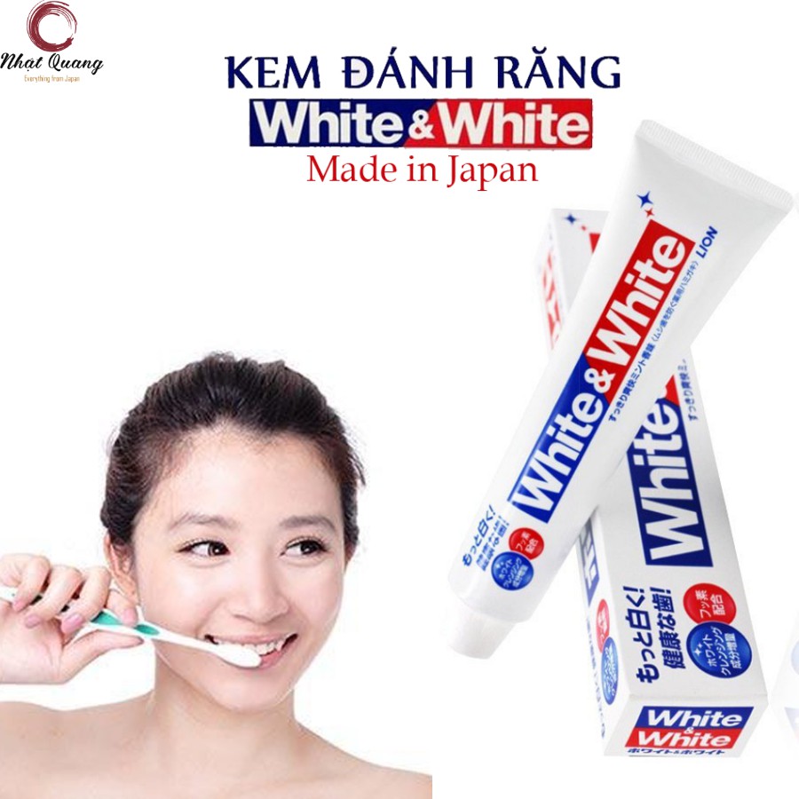 Kem đánh răng White &amp; white 150g hàng nội địa Nhật Bản