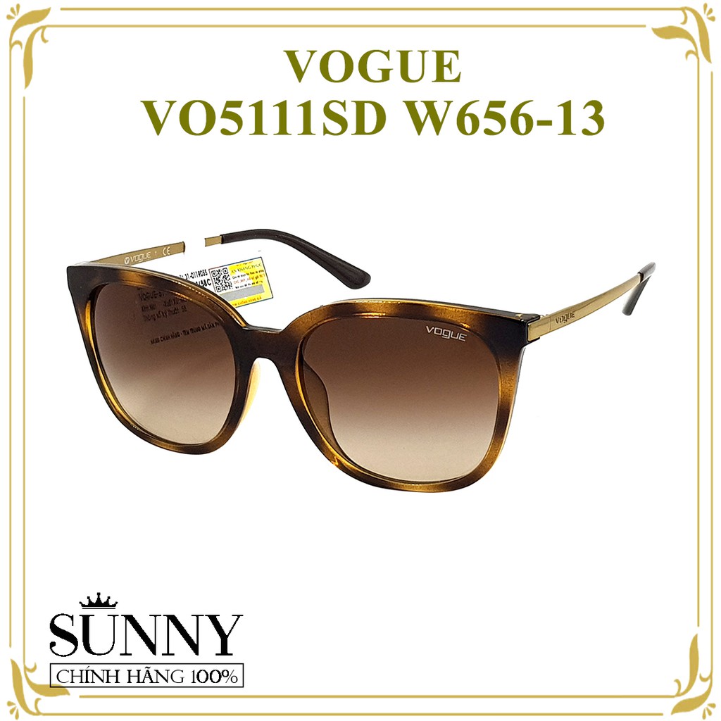 VO5111SD W656-13 - Kính mát Vogue chính hãng Italia, bảo hành toàn quốc