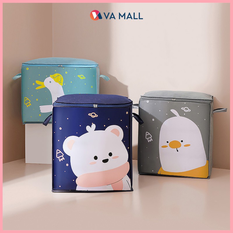 Túi vải đựng chăn màn, giỏ quần áo chống ẩm, đóng gói du lịch đa năng có thể gấp gọn