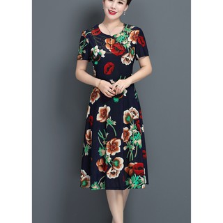 ĐẦM HOA 3 MÀU CHO NGƯỜI GIÀ CAO CẤP