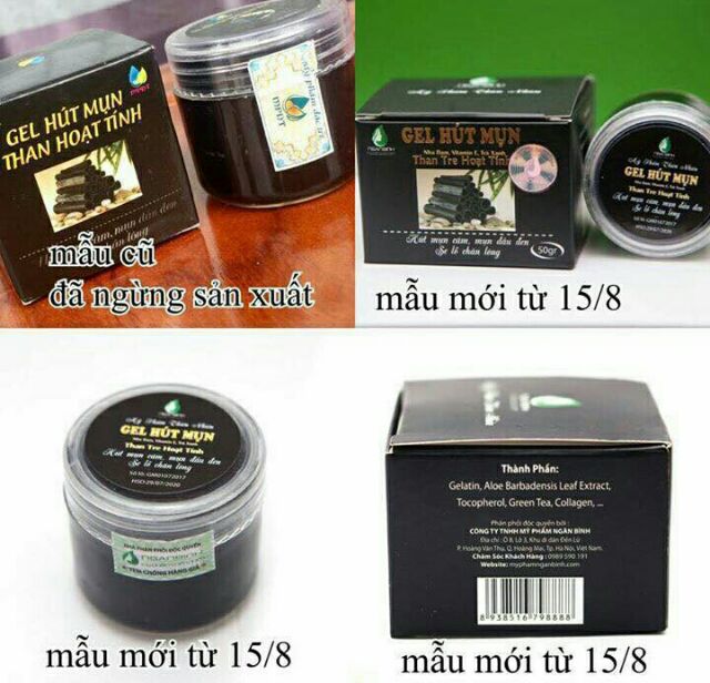 Chính Hãng] GEL LỘT MỤN THAN TRE HOẠT TÍNH 50g