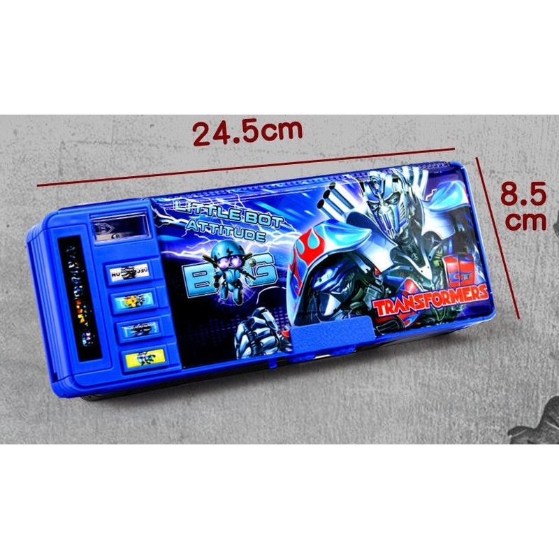 Hộp đựng bút đa năng chủ đề transformers độc đáo cho bé trai