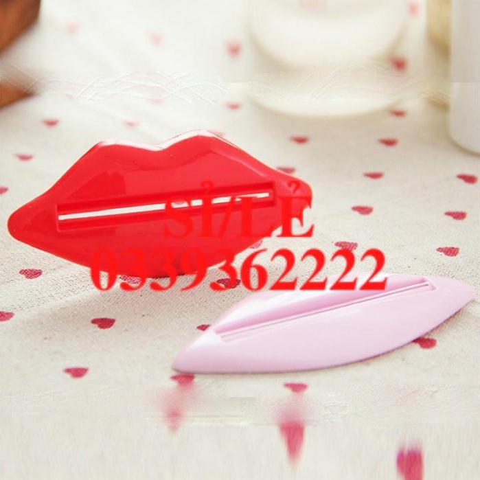 [ COCOLOVE ] Kẹp nặn kem đánh răng - sữa rửa mặt hình đôi môi (KKM02)  HAIANHSHOP