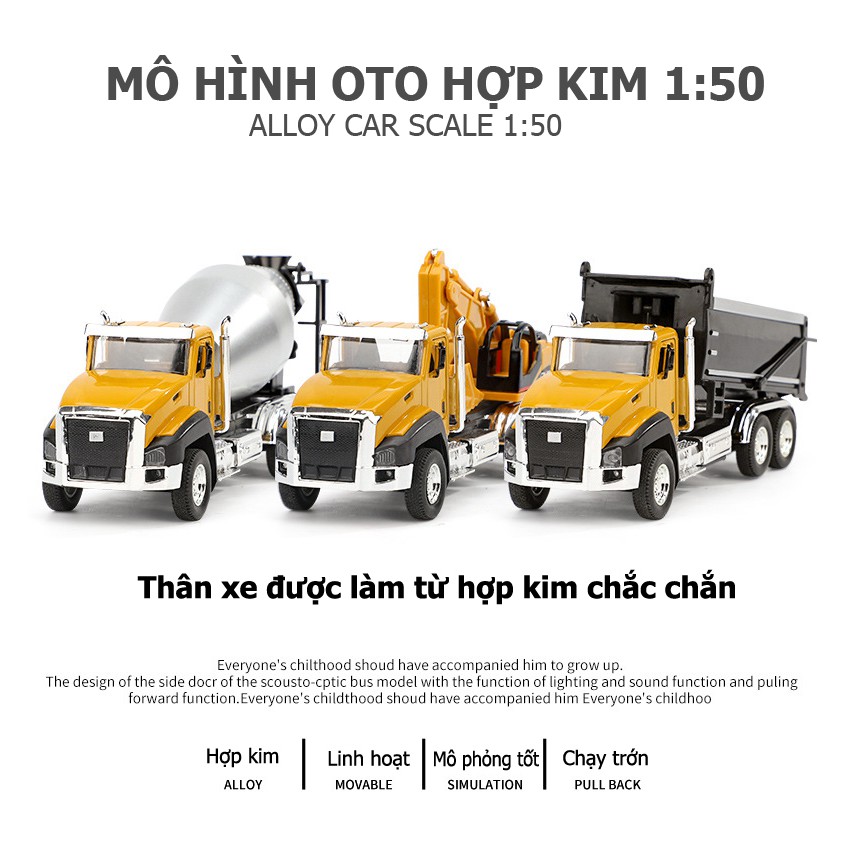 Đồ chơi ô tô hợp kim, tỉ lệ 1:50 – ALLOY CAR SC1.50