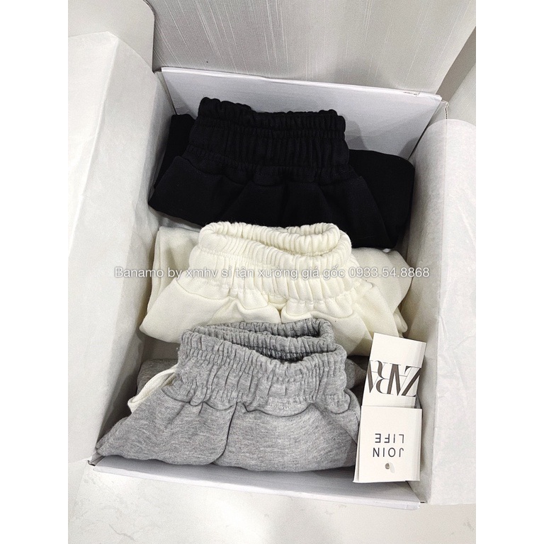 Quần đùi nữ 3 màu thời trang Banamo Fashion cạp chun dây rút quần short nữ chất nỉ da cá đẹp short FA 698 | BigBuy360 - bigbuy360.vn