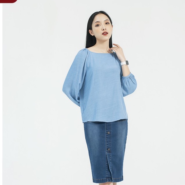 Áo Sơmi Suông Nữ Genviet Trẻ Trung TA124C1690