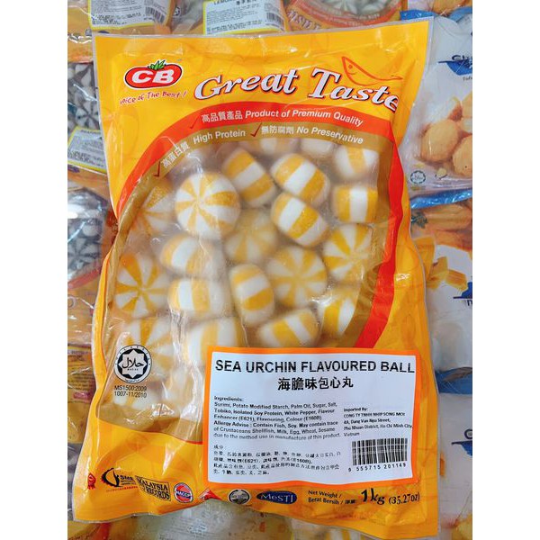 Bánh bao nhân trứng nhím biển (Vàng) 1kg_Giao Hàng Hà Nội