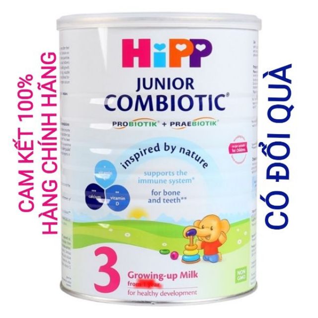 COMBO 2 lon Hipp 3 800g tặng 1 lon Hipp 3 350g