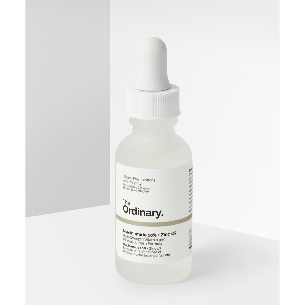 (Chính hãng) Ordinary Serum sáng da, se khít lỗ chân lông Niacinamide 10% + Zinc 1% ngừa mụn