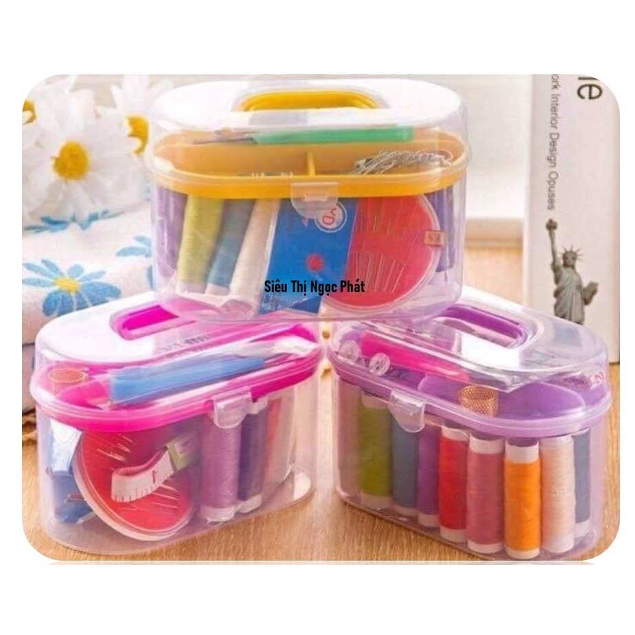 Hộp Kim Chỉ May Vá Đa Năng Kèm hộp đựng nhiều món - &quot;Mẫu lớn&quot;