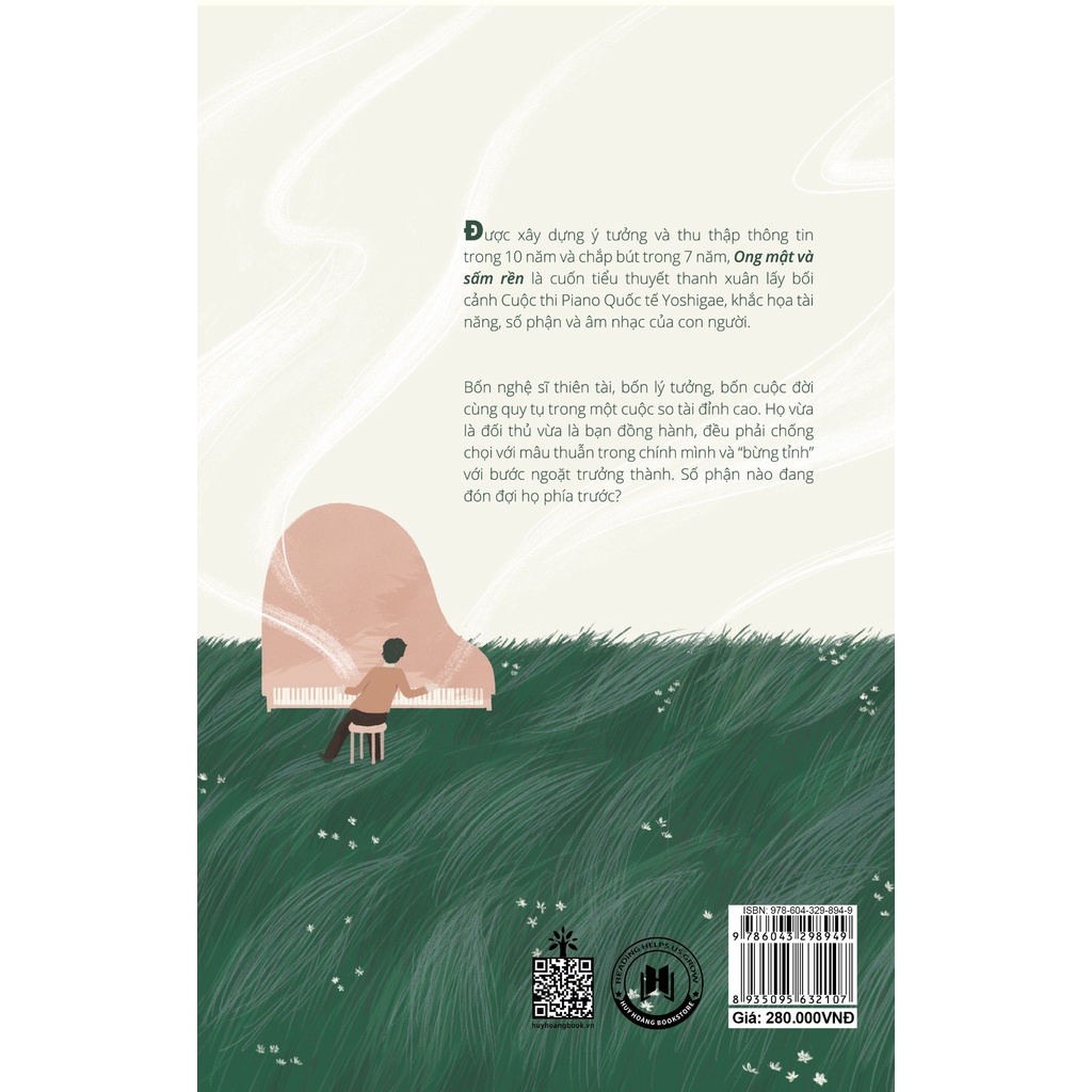 Sách - Ong Mật Và Sấm Rền (Tặng Kèm 01 Bookmark Và 01 Postcard) huy hoàng