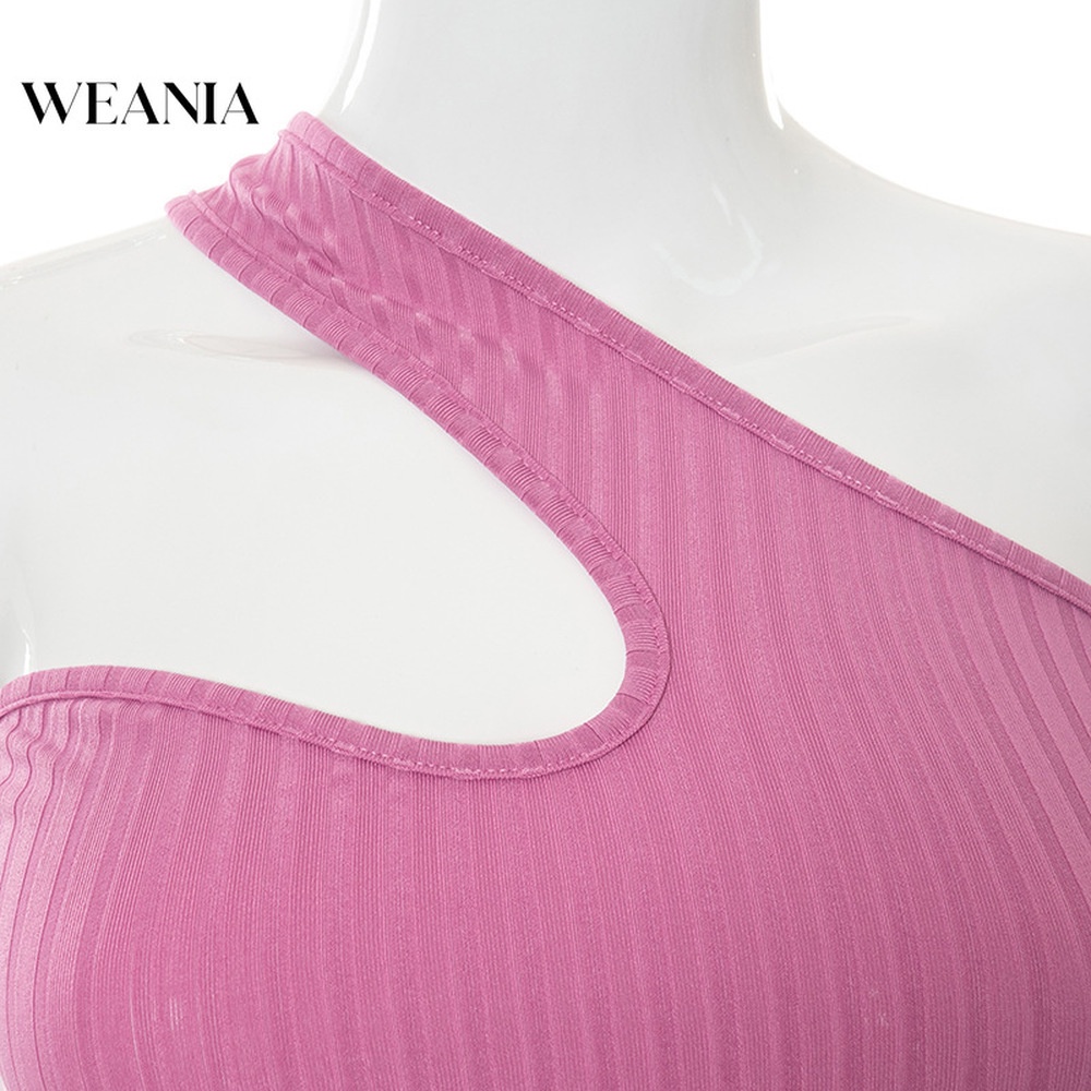 Set Áo Tank Top Màu Trơn + Chân Váy Xẻ Cao Thiết Kế Xẻ Quyến Rũ