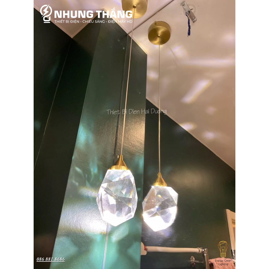 Đèn Thả Pha Lê Thủy Tinh Cao Cấp DGT-888 - Decor Phong Cách Sang Trọng - Kiểu Dáng Hiện Đại ,Độc Đáo