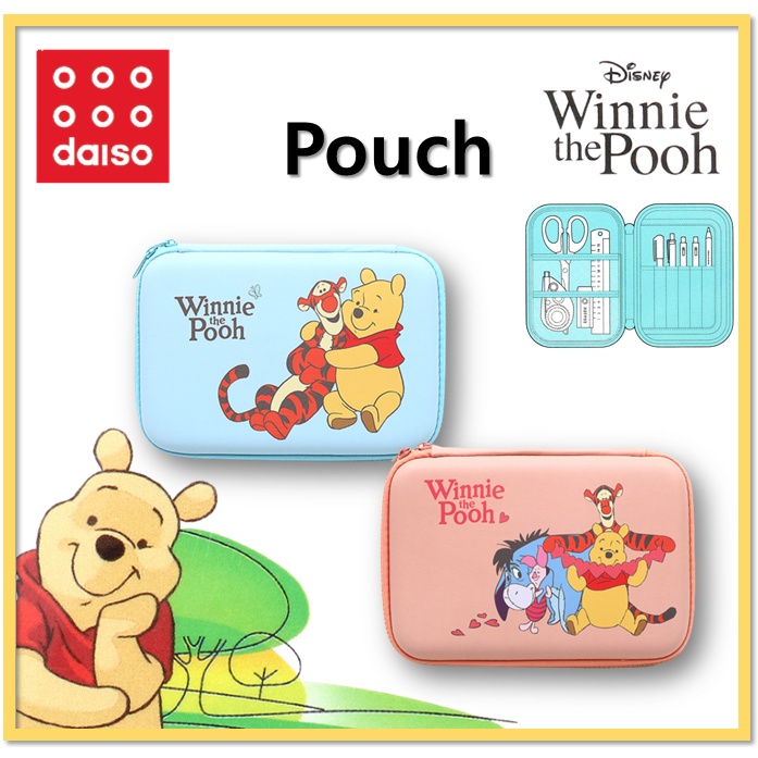 DAISO Túi Đeo Chéo Đa Năng Hình Winnie The Pooh 2 Màu Lựa Chọn