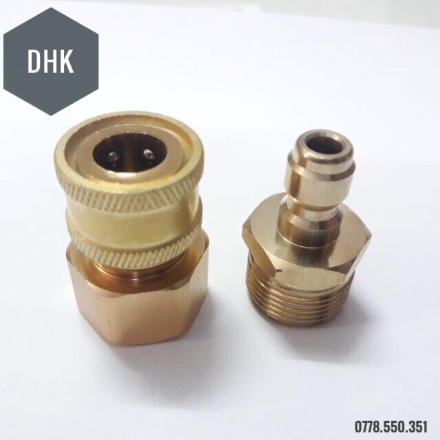 Bộ nối nhanh ren 22mm dùng cho máy rửa xe cao áp