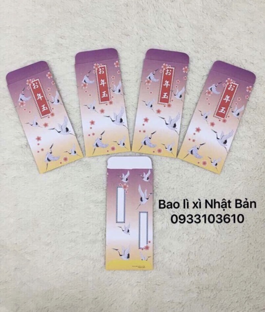 Bao lì xì Phong Cách Nhật Bản