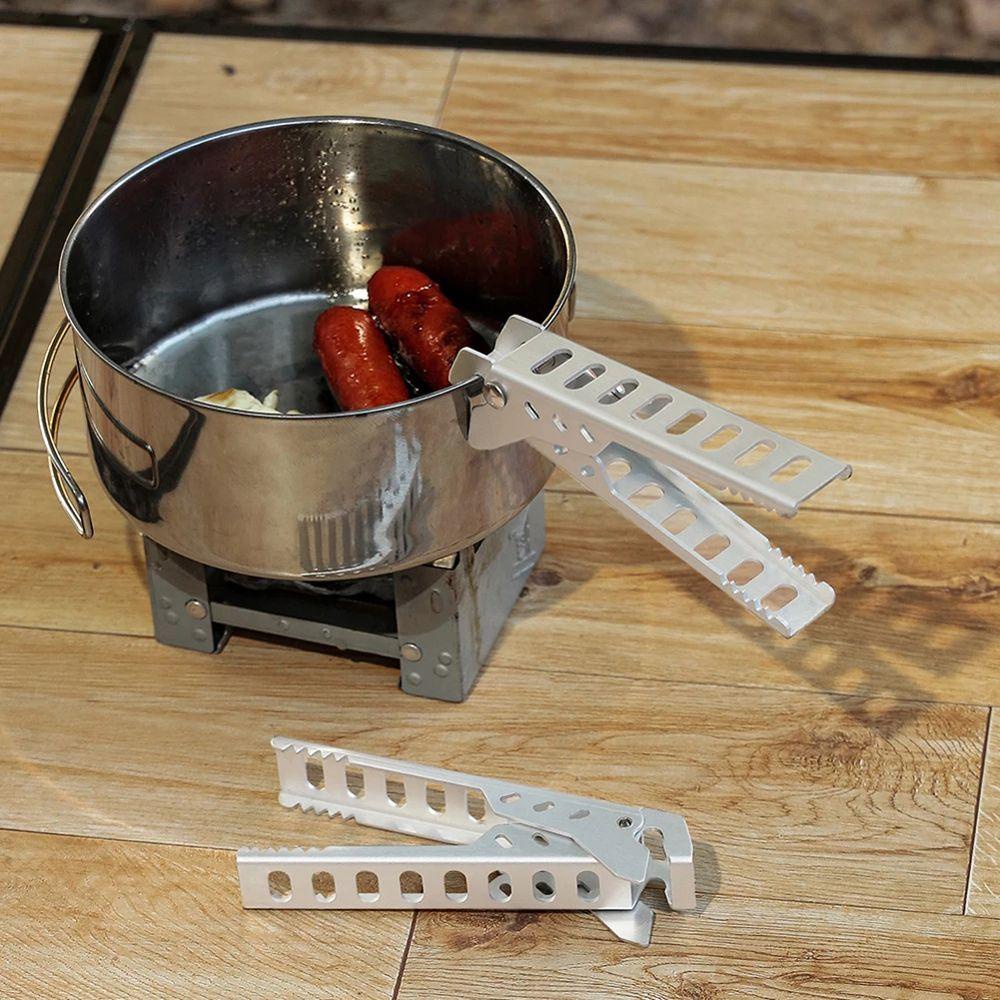 Kẹp Nhấc Nồi / Chảo Nướng Bbq Tiện Dụng Khi Đi Dã Ngoại