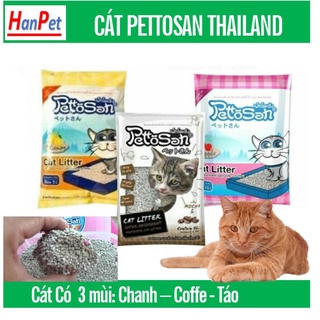 PETTOSAN - Thailand CÁT VỆ SINH CHO MÈO (3 mùi) hạt to không bụi vón cục nhanh