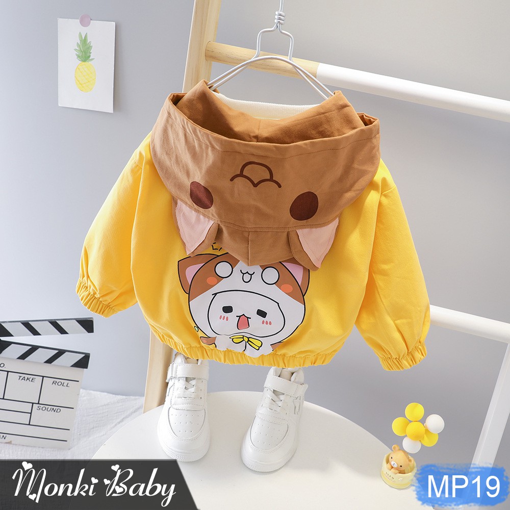 Áo khoác bé gái hoạt hình dễ thương, chất đẹp dày dặn, giữ ấm tốt, dễ phối đồ, phù hợp mùa Thu Đông | MP19