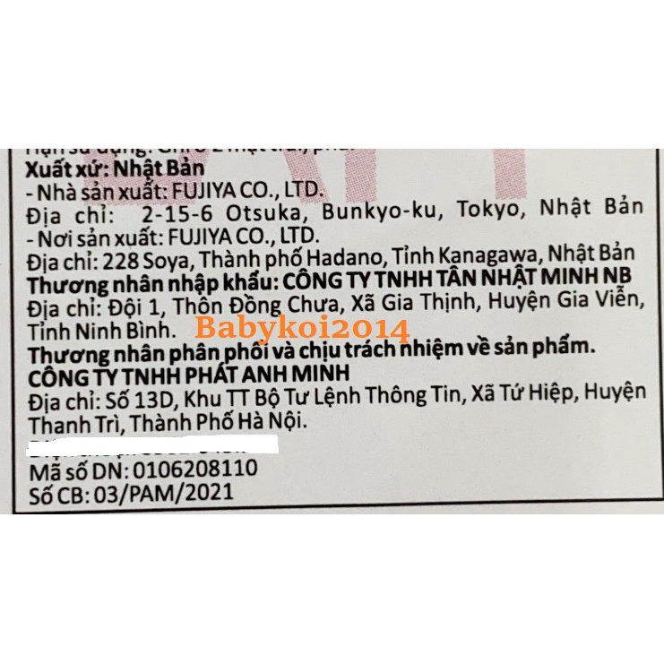 Kẹo trái cây Fujiya Nhật chống sâu răng cho bé